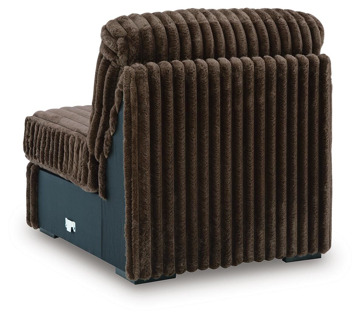Midnight-Madness Chocolate 3-Piece Sectional, Oversized Chair and Ottoman (Online Special Price)