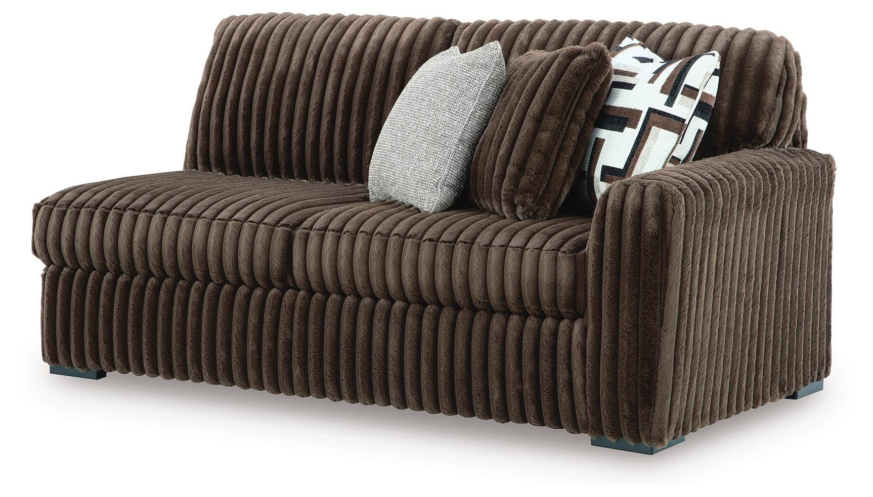 Midnight-Madness Chocolate 3-Piece Sectional, Oversized Chair and Ottoman (Online Special Price)