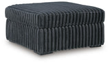 Midnight-Madness Gunmetal Oversized Chair and Ottoman