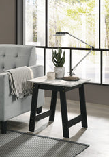 Hale Black Velvet Accent Armchairs & End Table Set