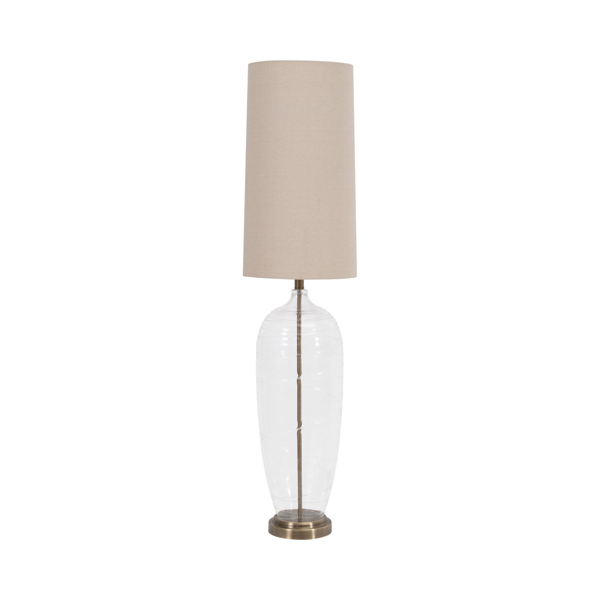 Sheltonbrook Clear/Ivory/Gold Lamp