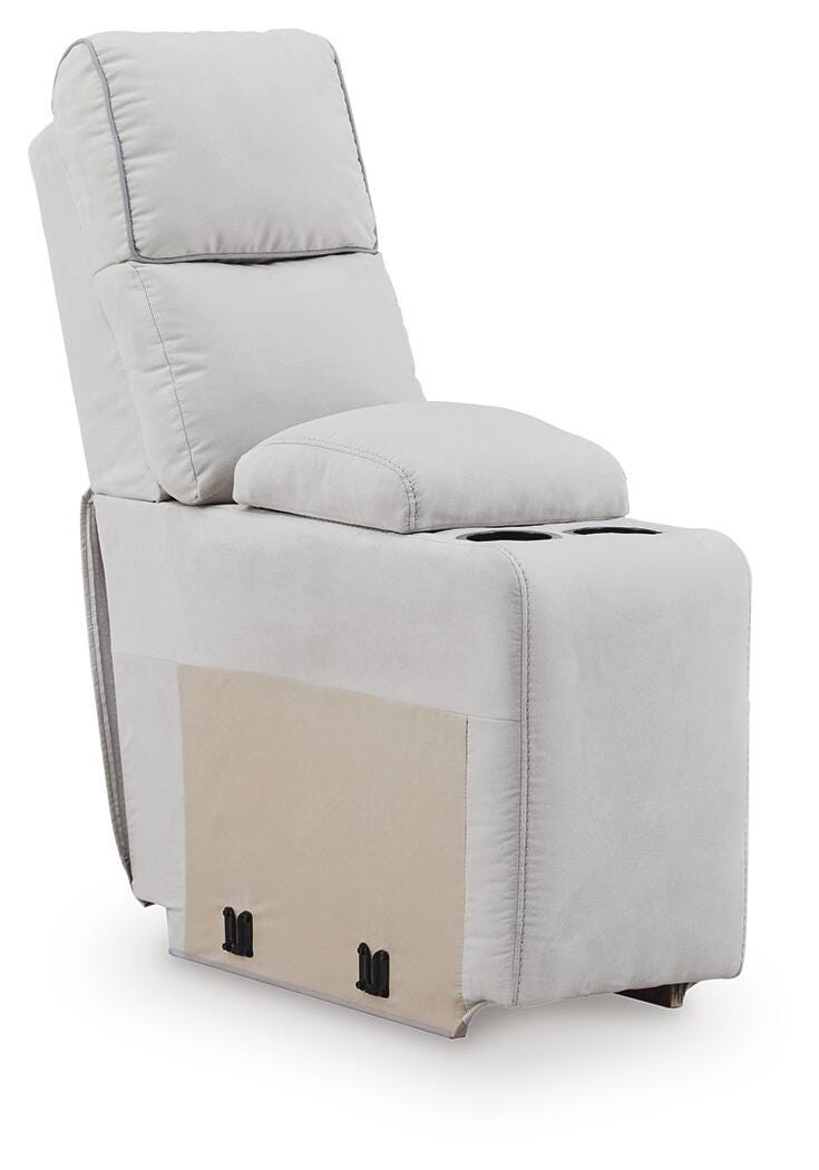 Grafton Pike Pearl/Ash 7-Piece Reclining Sectional with Storage Consoles (Online Special Price)