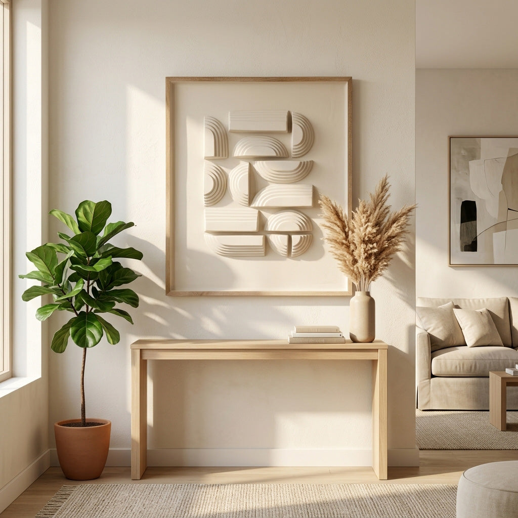 Layladale Ivory/Brown Wall Art