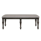 Hilara Dining Bench w/ Upholstered Seat - Ornate Home