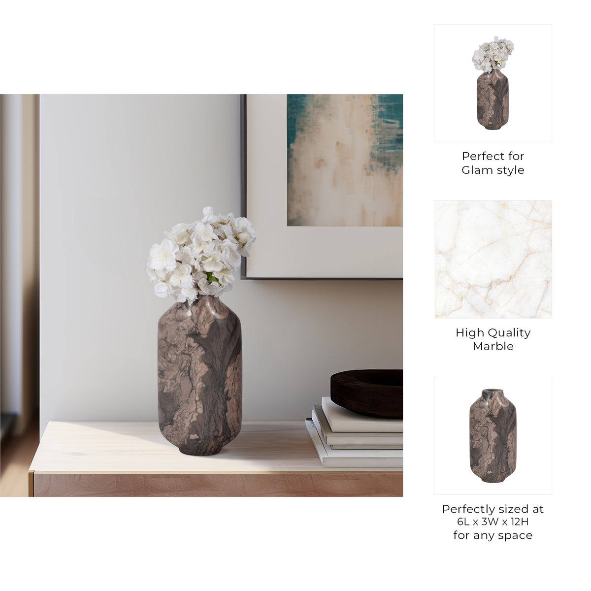 Highland Multicolor Levanto Contemporary Vase