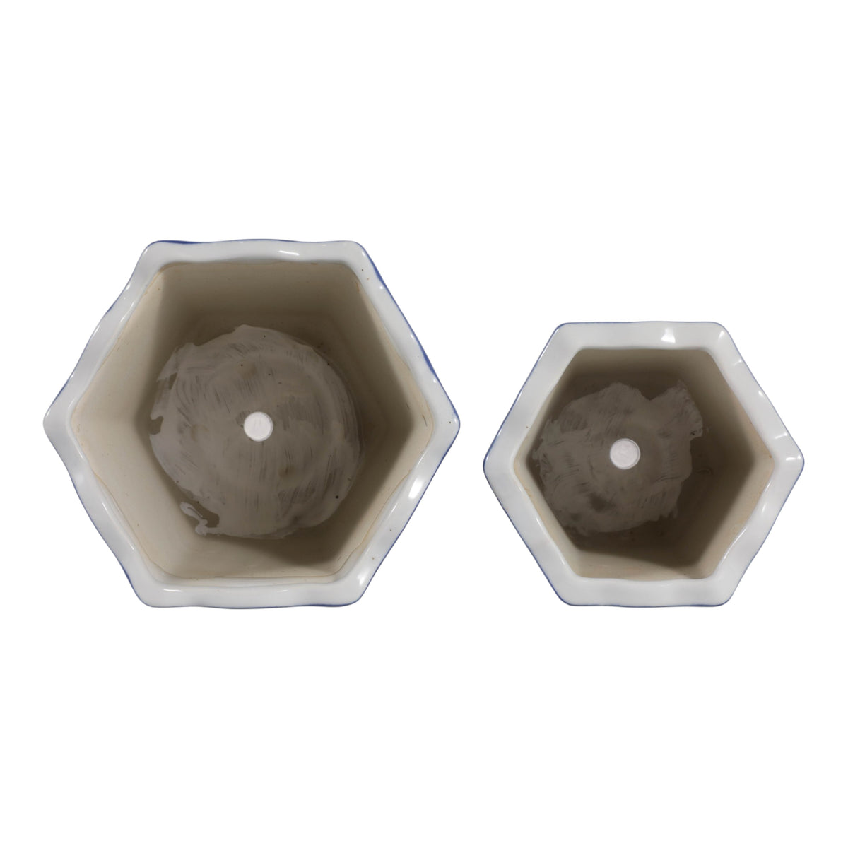 Enochfield Light Blue Chinoiserie Pot Planters (Set of 2)
