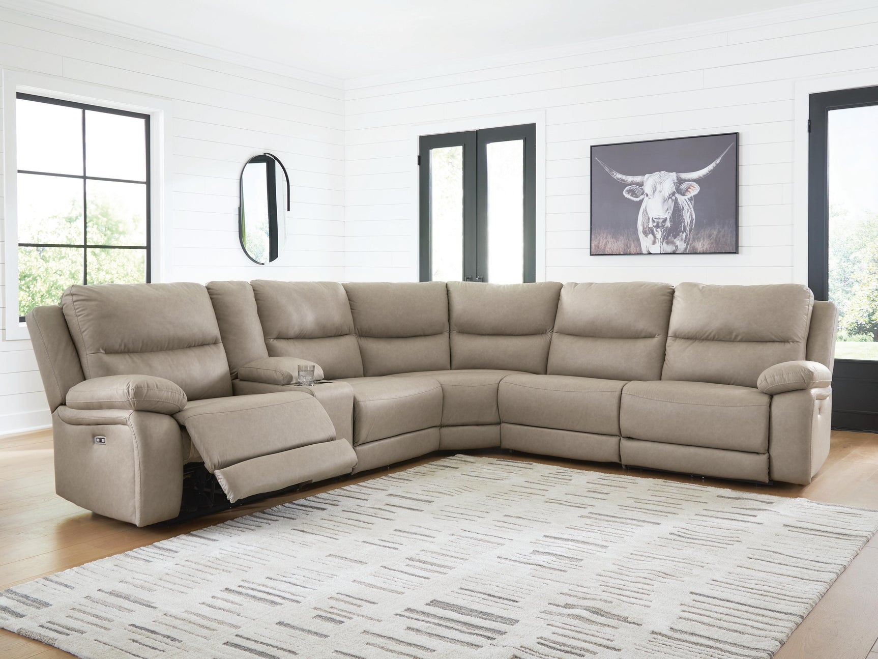 Brannigan Pebble 6-Piece Power Reclining Sectional