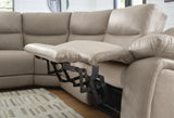 Narwhal Place Pebble 7-Piece Reclining Sectional with Storage Consoles
