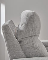 Landdin Pewter Power Glider Recliner with Audio System