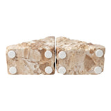 Cushenbury Butterscotch/Brown/Orange Rough Edged Bookends (Set of 2)