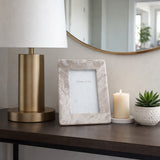 Farmington Tan Curved Edge Marble Frame