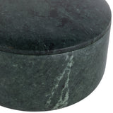 Curtner Green Curved Edge Round Marble Box