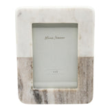 Cragmont Beige/White Small Marble 2 Tone Horiz Photo Frame