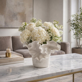 Alderport White/Ivory Small Vase