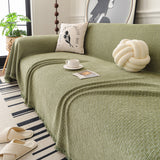 Textured Woven Modern Sofa Cover, Natural Blend Decorative Couch Throw Blanket