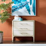 Sterling Tan/Cream Three-Drawer Chest