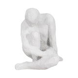 Coarsegold White Rough Texture Contemplating Figure