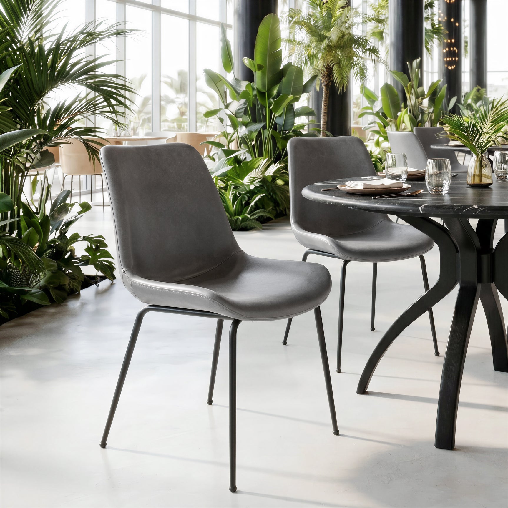 Byron Gray Dining Chair (Set of 2)