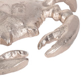 Imola Silver Metal Crab Decor
