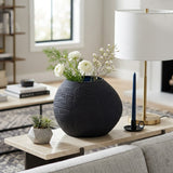 Heltonwell Black Glass Textured Vase