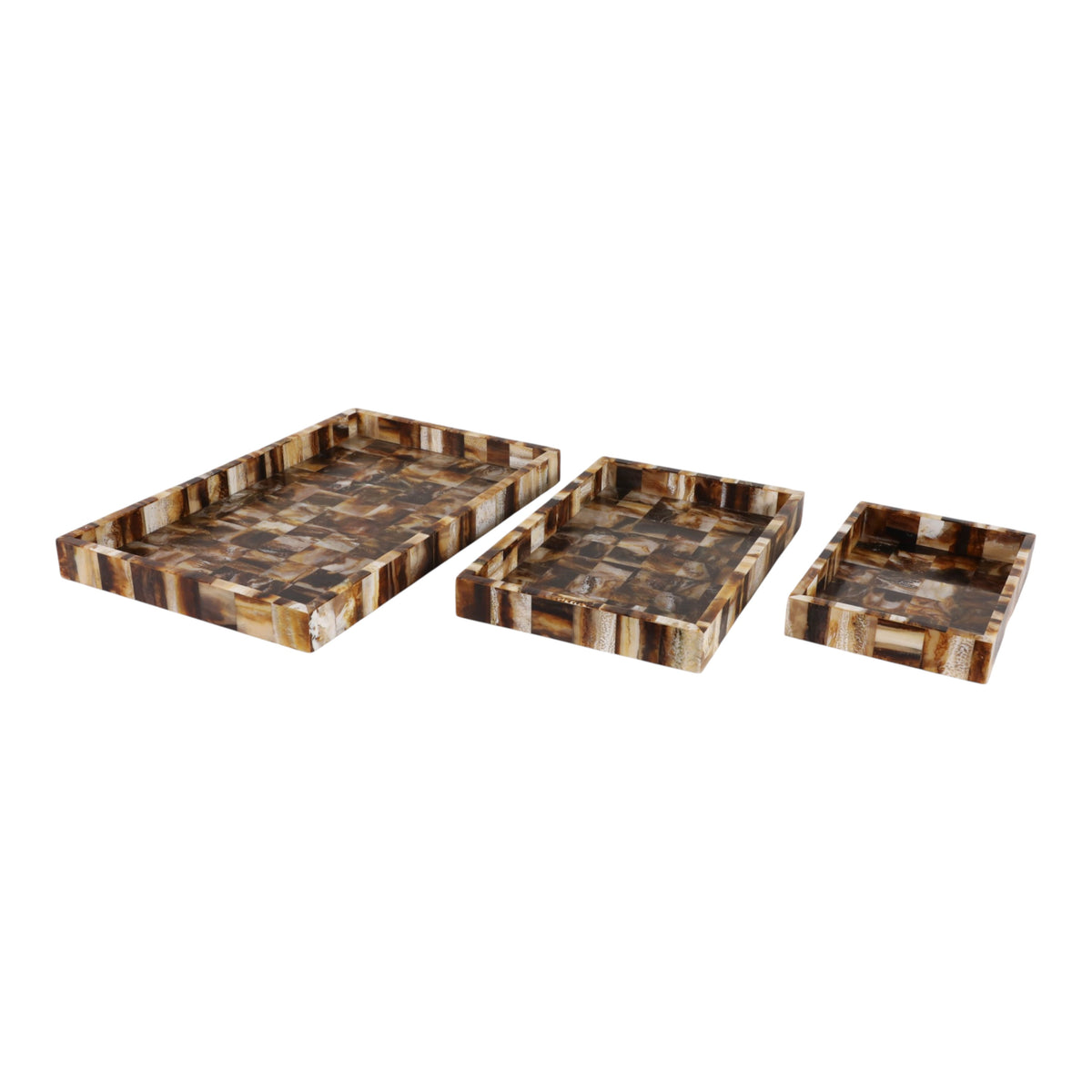 Dunlapbrook Brown/Tan Trays (Set of 3)