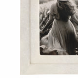 Placentia White 4x6 Marble Border Photo Frame