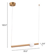Adeo Brass Ceiling Lamp