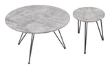 Kerris Gray & Black Coffee Table Set (2-Piece)