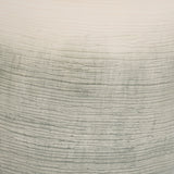 Vale Sage/Ivory Small Glass Vase on Marble Base