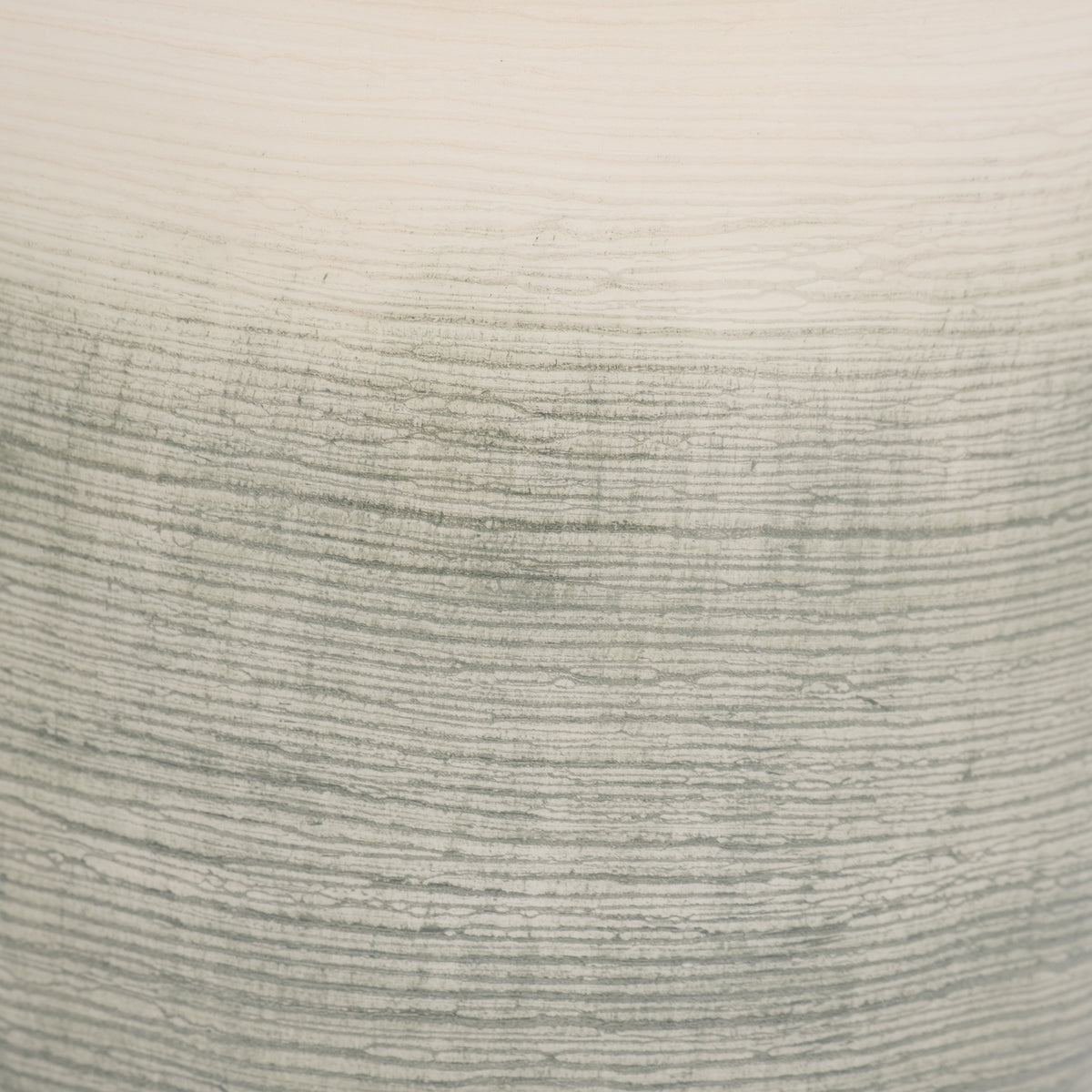 Vale Sage/Ivory Small Glass Vase on Marble Base