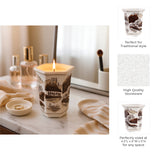 Nickrun Brown/White Sage and Eucalyptus Chinoiserie Candle