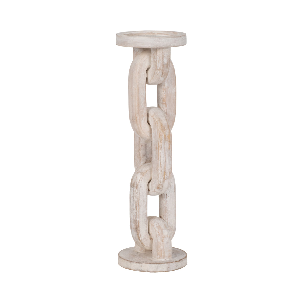 Carverburn White Candle Holder