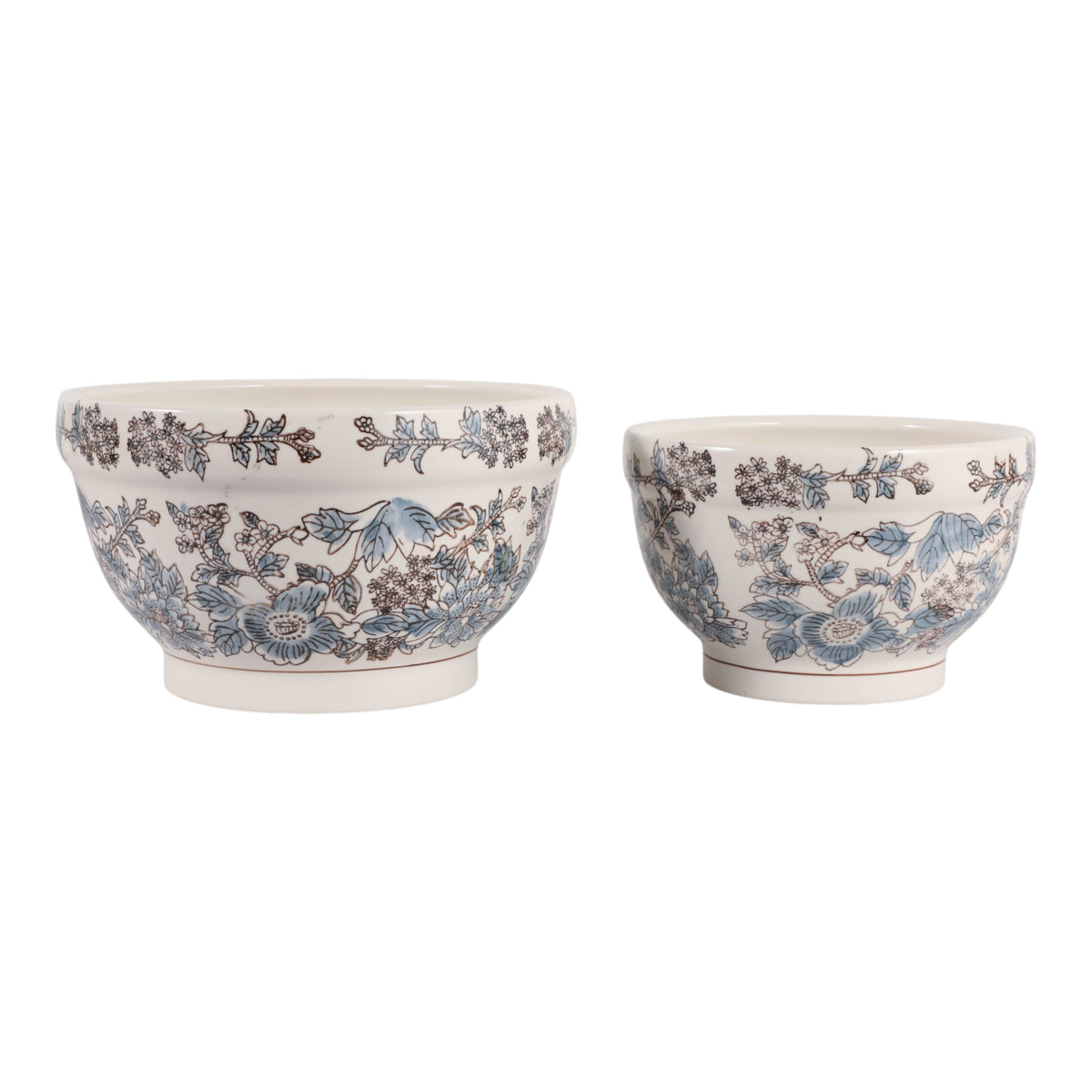 Bondview Blue/Brown Large Planters (Set of 2)