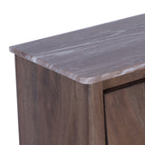 Oak Park Gray/Brown Slanted 2-Door Cabinet