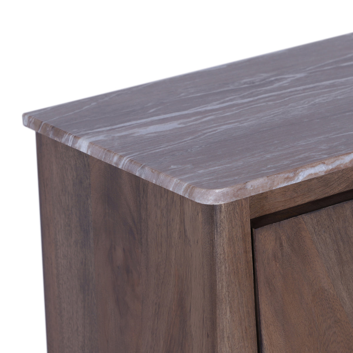 Oak Park Gray/Brown Slanted 2-Door Cabinet