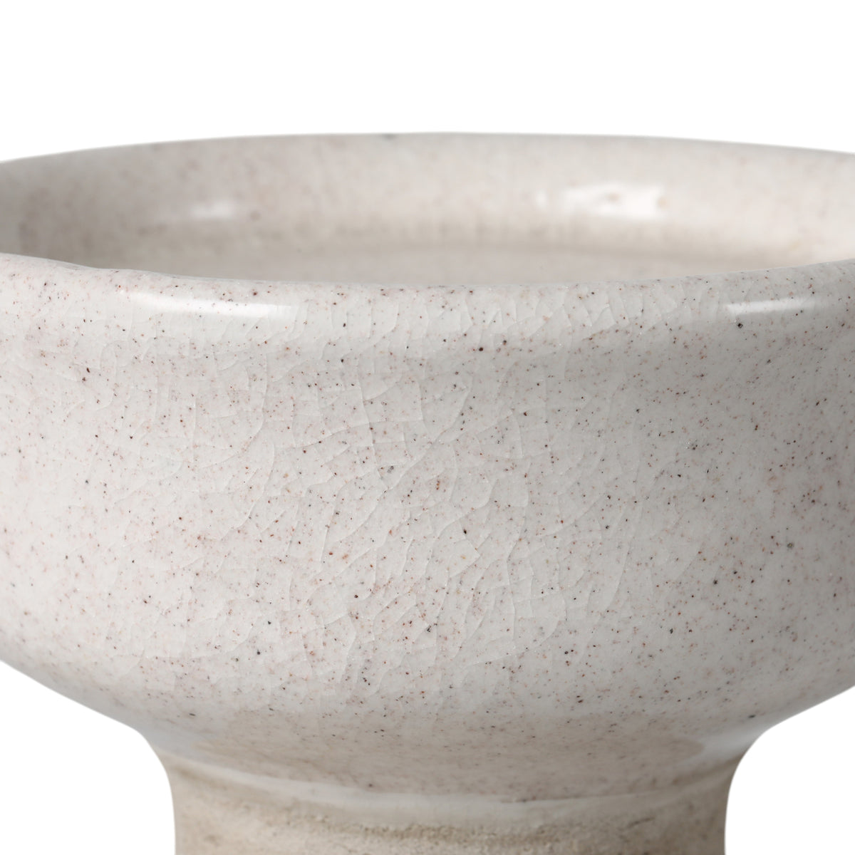 Jamul Ivory Small 2-Tone Traditional Pillar Holder