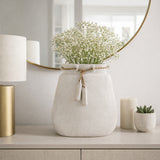 Gerber White Ecomix Vase with Jute Detail
