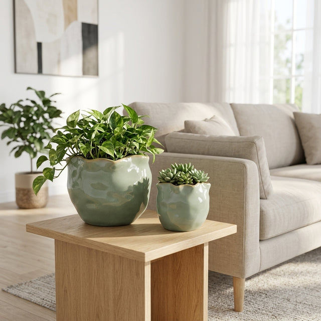 Draperstone Green Small Planters (Set of 2)