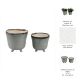 Rexdale Blue Planters (Set of 2)