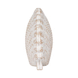 Essexrun White Sea Scallop Shell Woven Pattern