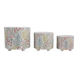 Elmmore Yellow/Blue Planters (Set of 3)