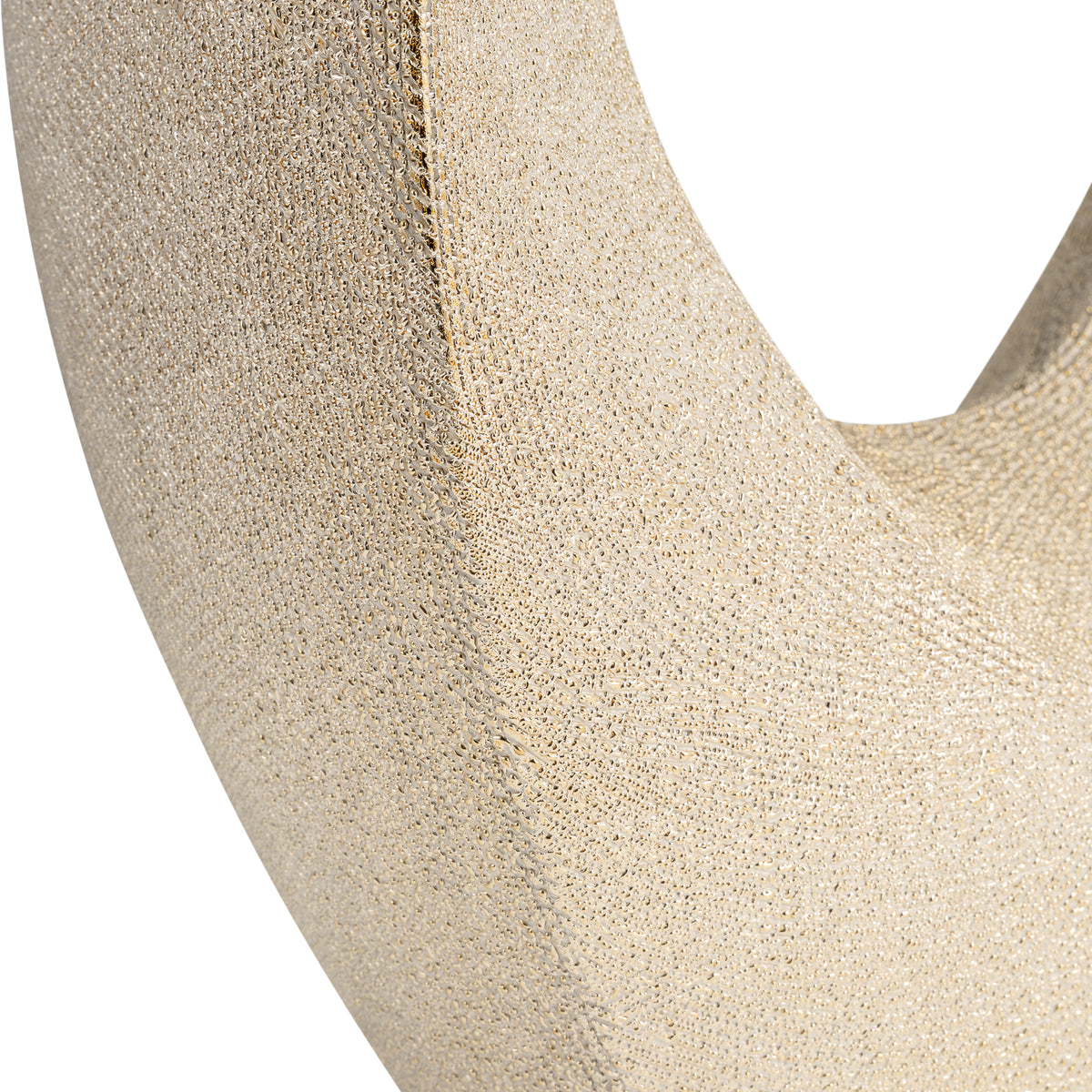 Alemandra Champagne Scratched Hollow Accent