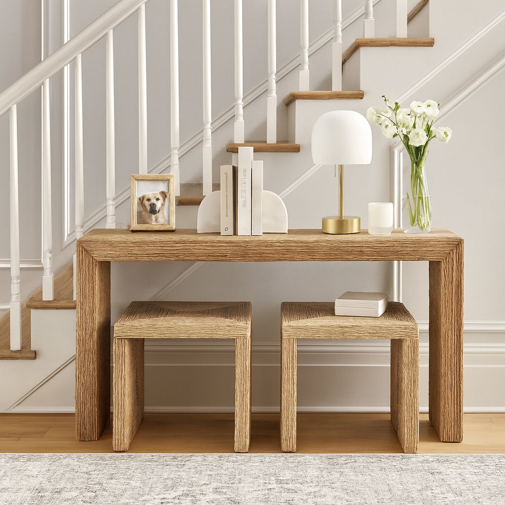Warrenworth Tan/Brown Consoles (Set of 3)