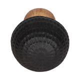 Rossi Black/Gold Hammered Top Mushroom