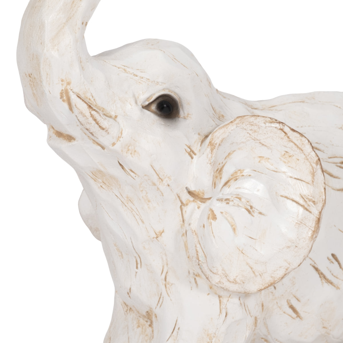 Wilmar White Small Elephant Figurine