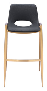 Desi Black & Gold Barstool (Set of 2)