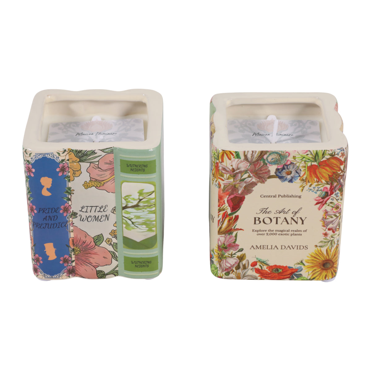 Hilton Multicolor Wild Fig and Cassis Class Book Candles (Set of 2)