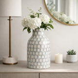 Crannell Multicolor Capiz Plaid Vase