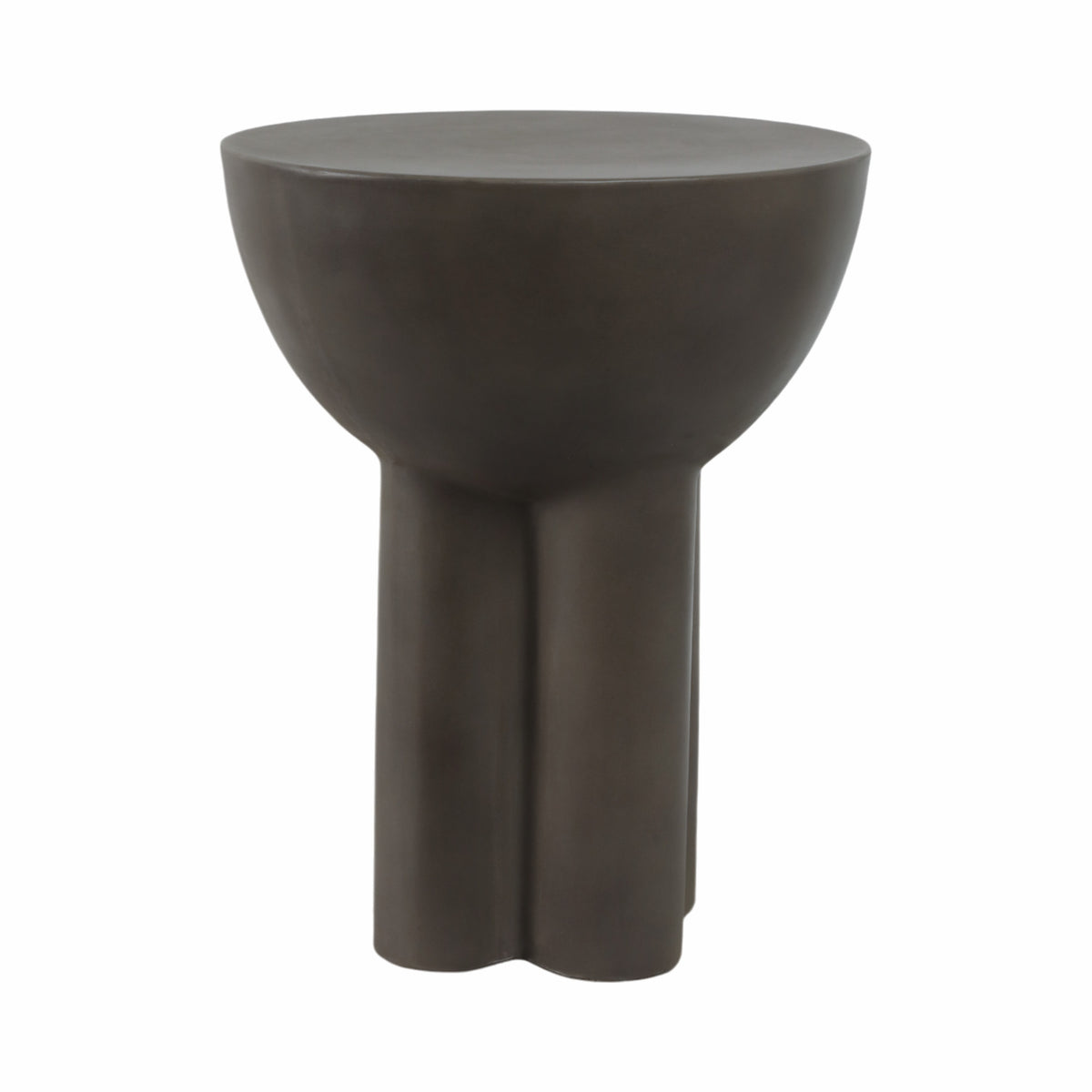 Upland Dark Gray Concrete Contemporary End Table