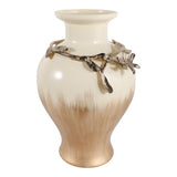 Hopeport Gold/Ivory Large Vase